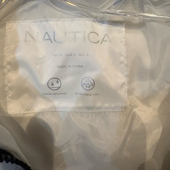 Nautica Women's White Quilted Ski Jacket with Faux Fur Hood - Picture 2 of 3